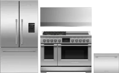 4 Piece Package Includes Refrigerator, Range, Hood And Dishwasher